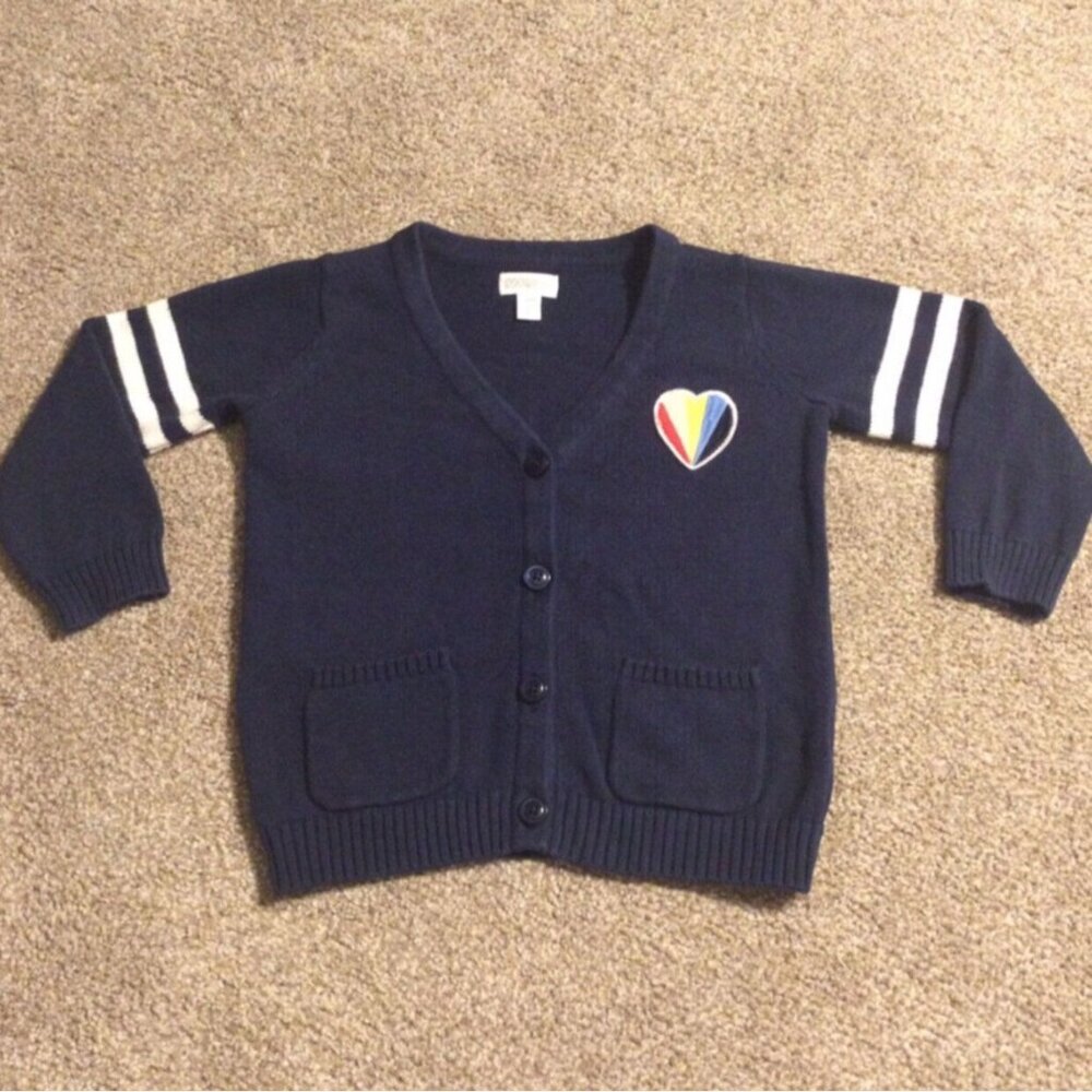 18M to 24M VGUC GYMBOREE Heart Sweater Cardigan